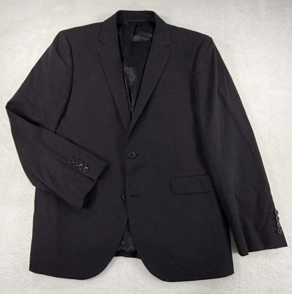 John Lewis & Partners Premium Blazer Mens 40S Charcoal Gray Wool